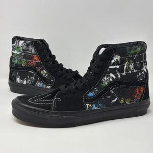 Disney 100 x Vans Sk8-Hi Villains Multi Black Suede Sneakers Men 7 Women 8.5